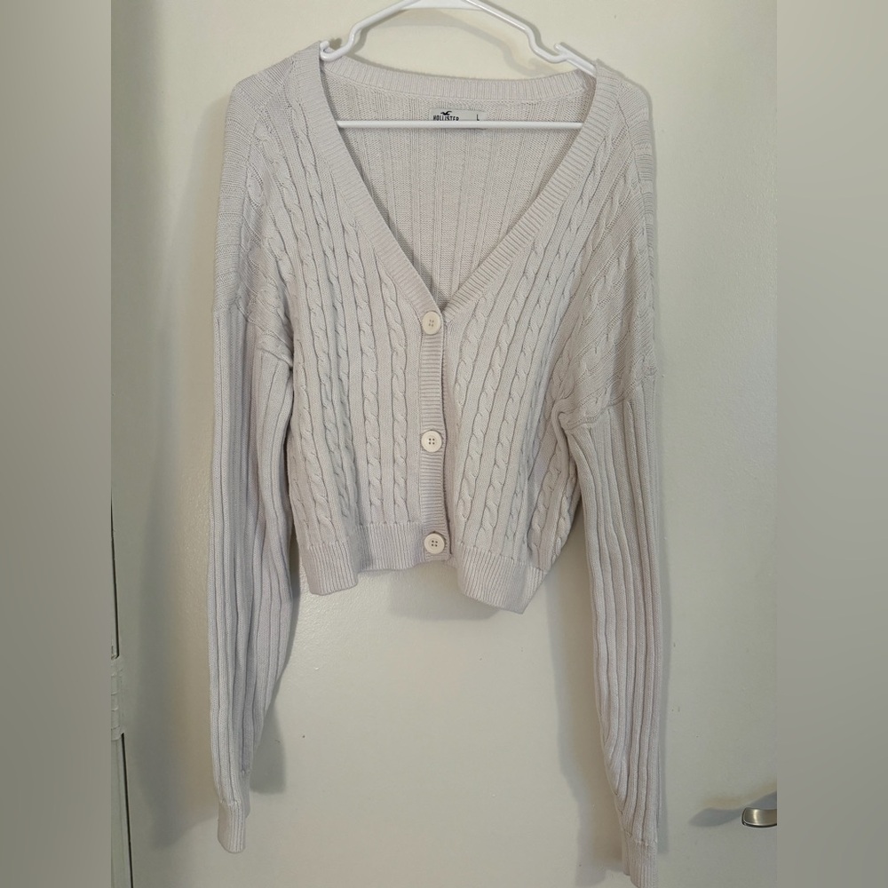 White Knitted Cardigan